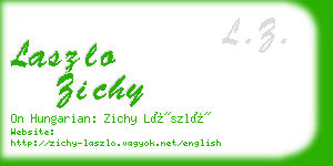 laszlo zichy business card